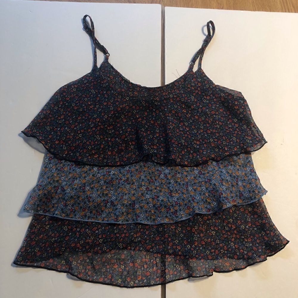 MiMi Chica Floral Spaghetti Strap Top